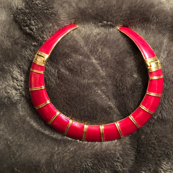 Jewelry - Red & Gold plated necklace